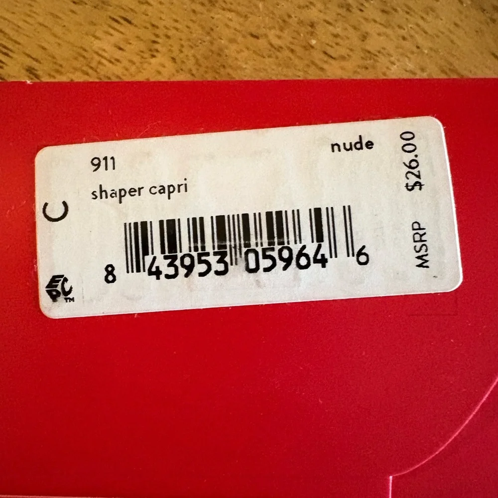 SPANX Footless Pantyhose Power Capri - Size C Nude - Picture 4 of 4